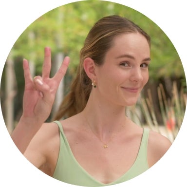 Woman student wearing green shirt